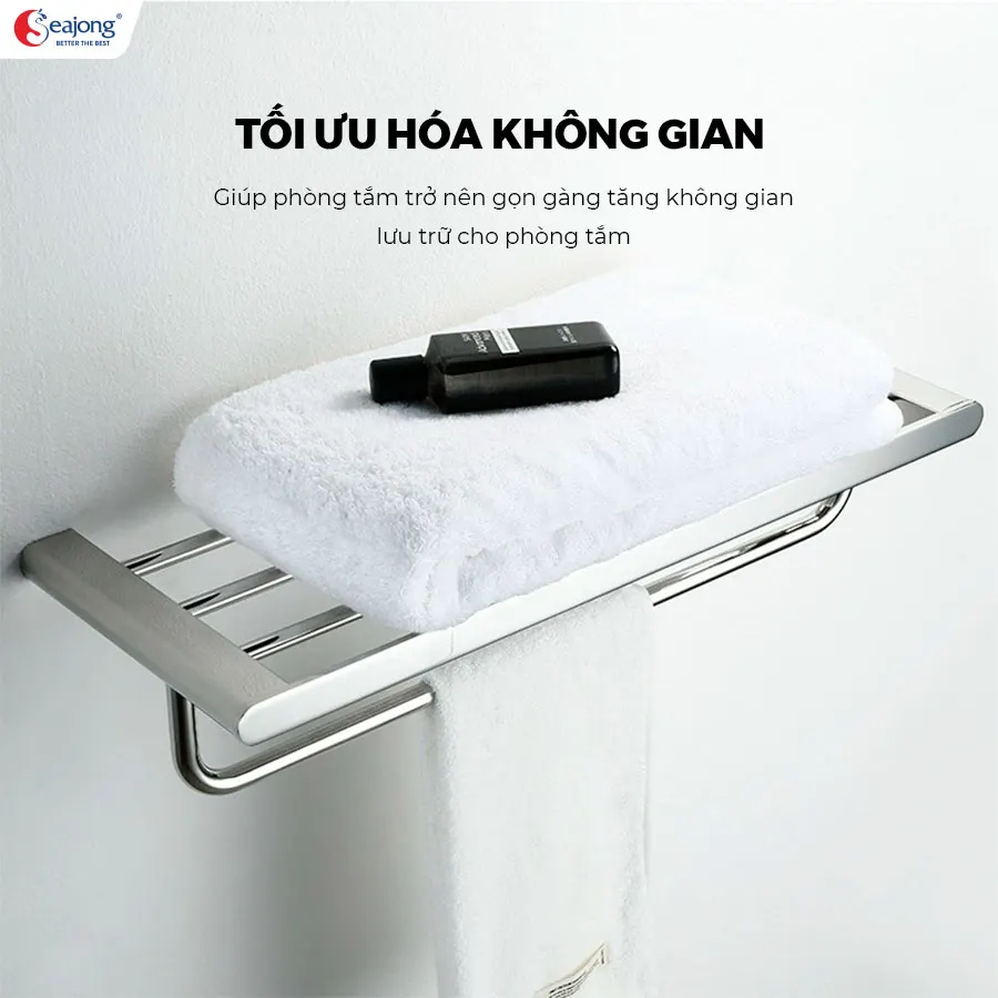 Vắt khăn giàn Mạ chrome cao cấp SJ-PK1666D-SR