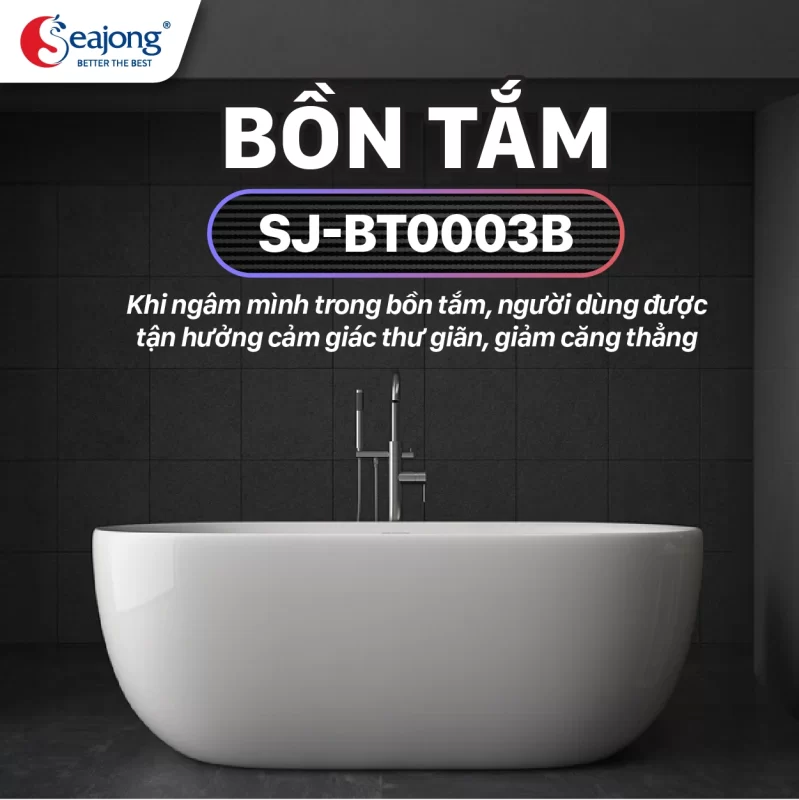 Bồn tắm oval trứng SJ-BT0003B