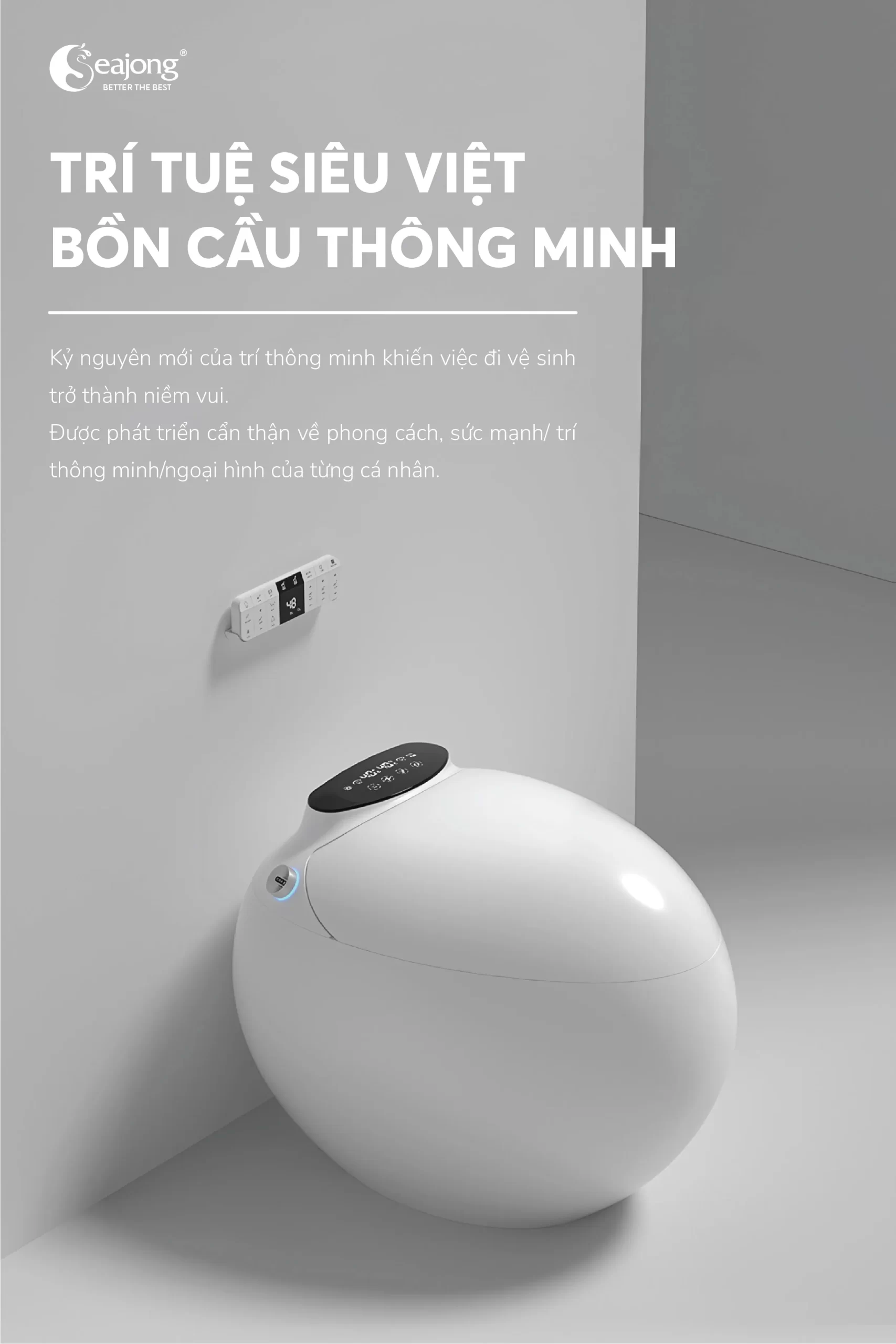 Bồn cầu thông minh quả trứng đa chức năng 0012E