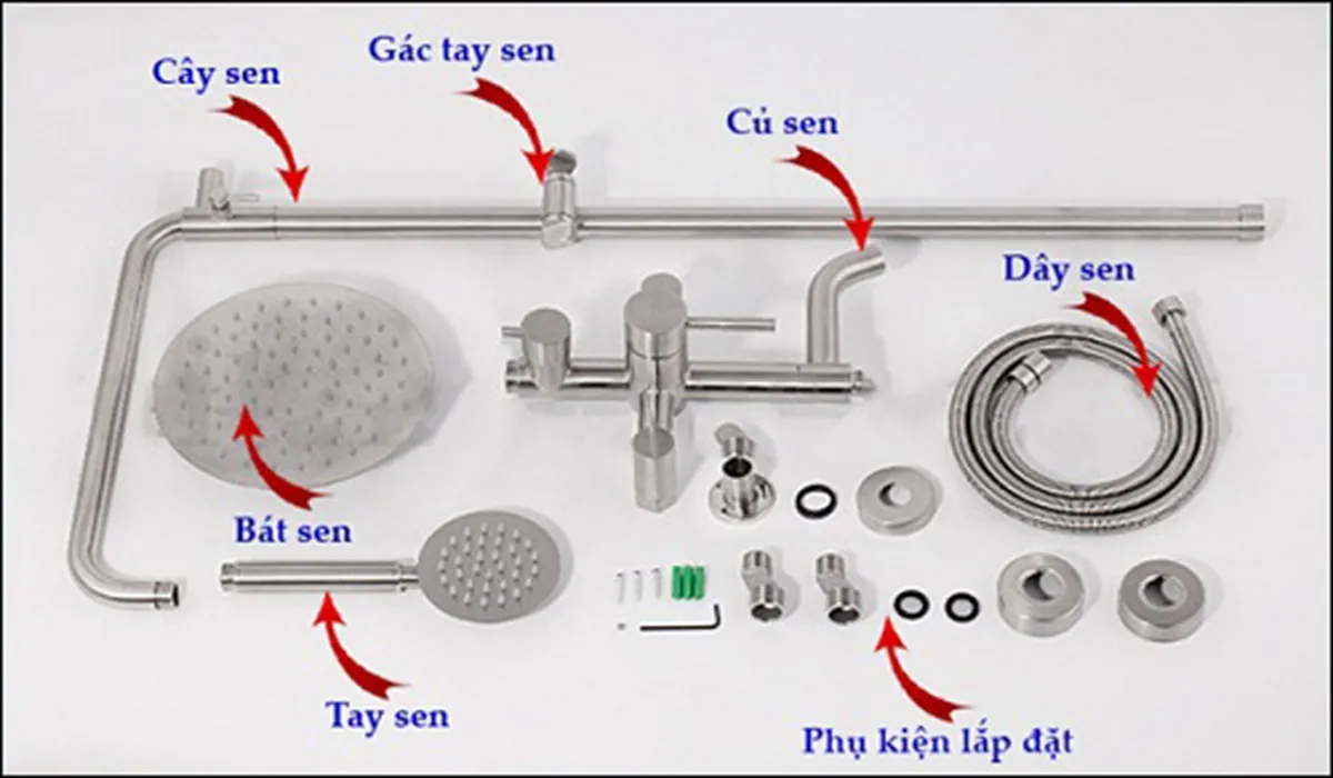 Vòi hoa sen là thiết bị không thể thiếu trong nhà tắm ngày nay 