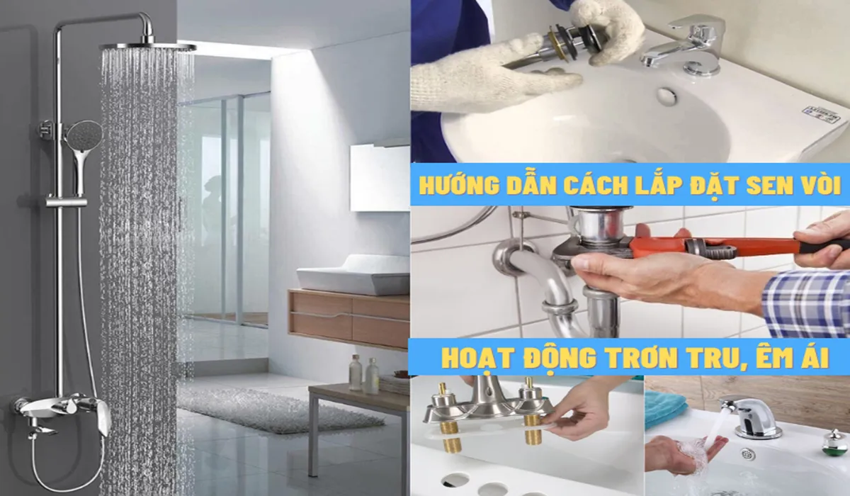 Cần chuẩn bị đầy đủ các vật dụng để lắp vòi hoa sen 