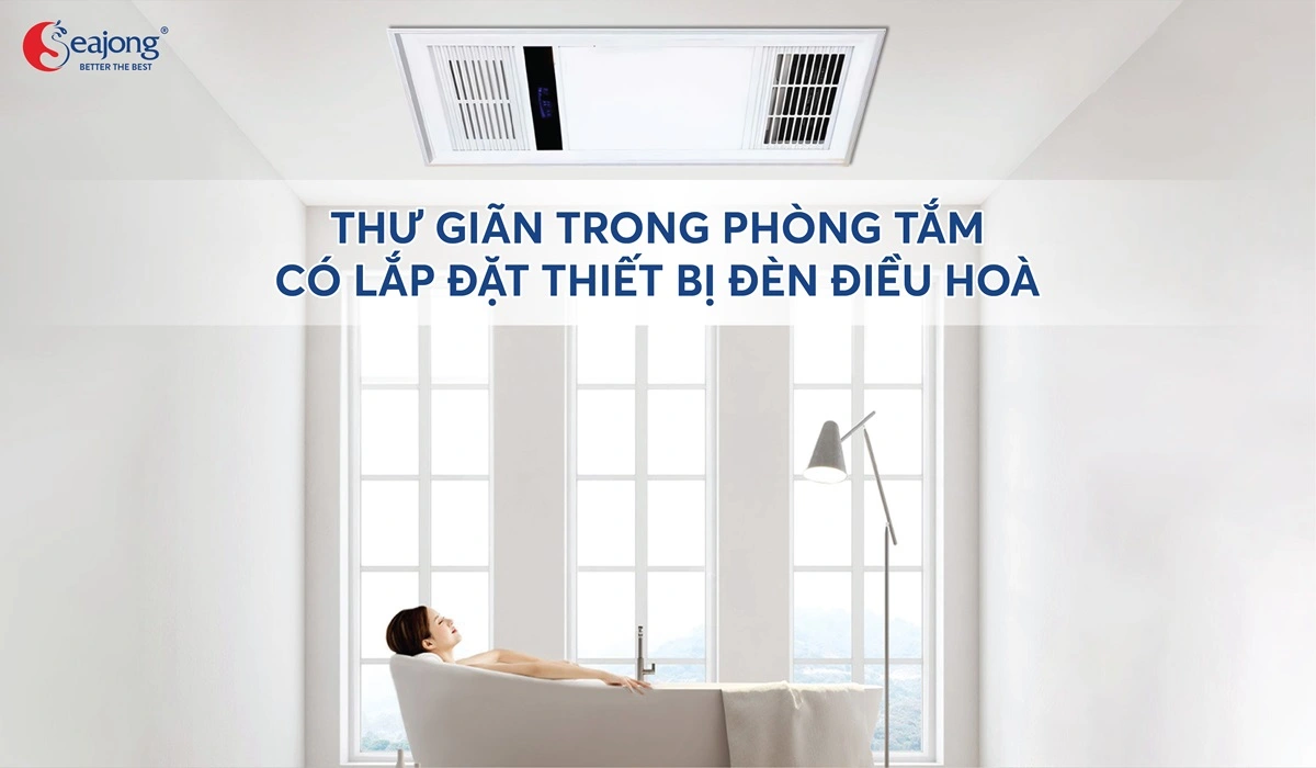 Thư giãn tối đa trong không gian phòng tắm với thiết bị đèn chiếu sáng thông minh