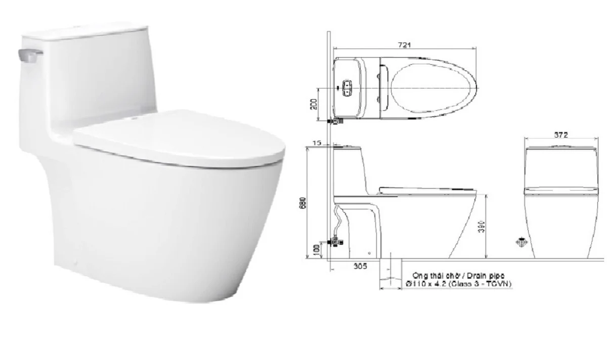 Việc xác định đúng khoảng cách xả giúp bồn cầu hoạt động hiệu quả