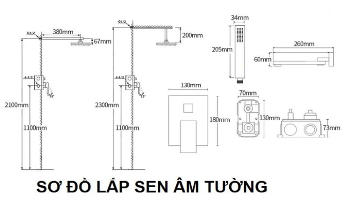 Cần tiến hành so sánh các bộ phận và phụ kiện với hướng dẫn lắp đặt