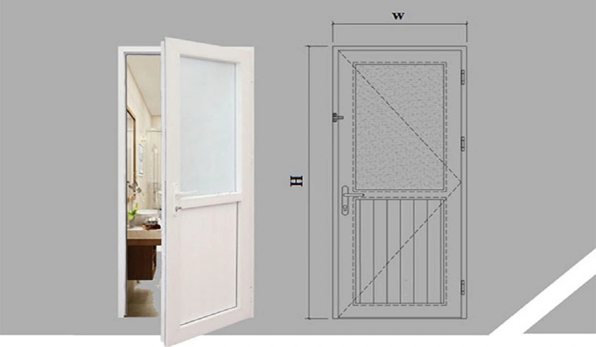 Kích thước cửa nhà vệ sinh rất quan trọng để đảm bảo sự thuận tiện