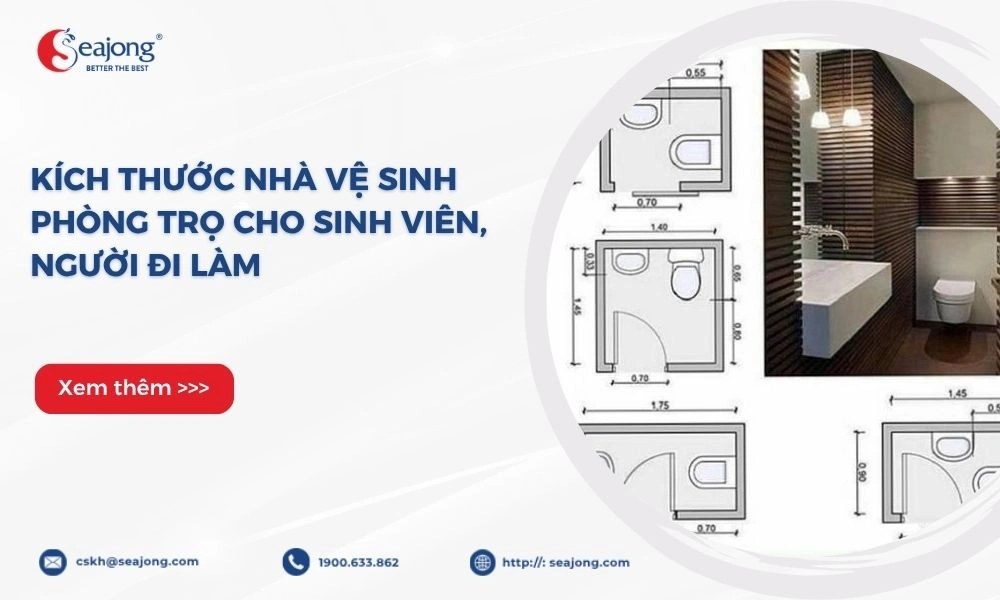 KHÔNG GIAN NHÀ VỆ SINH NHỎ GỌN VẪN ĐẢM BẢO TIỆN NGHI CƠ BẢN