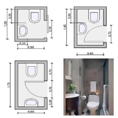 Việc cân nhắc diện tích và kích thước nhà vệ sinh là vô cùng quan trọng