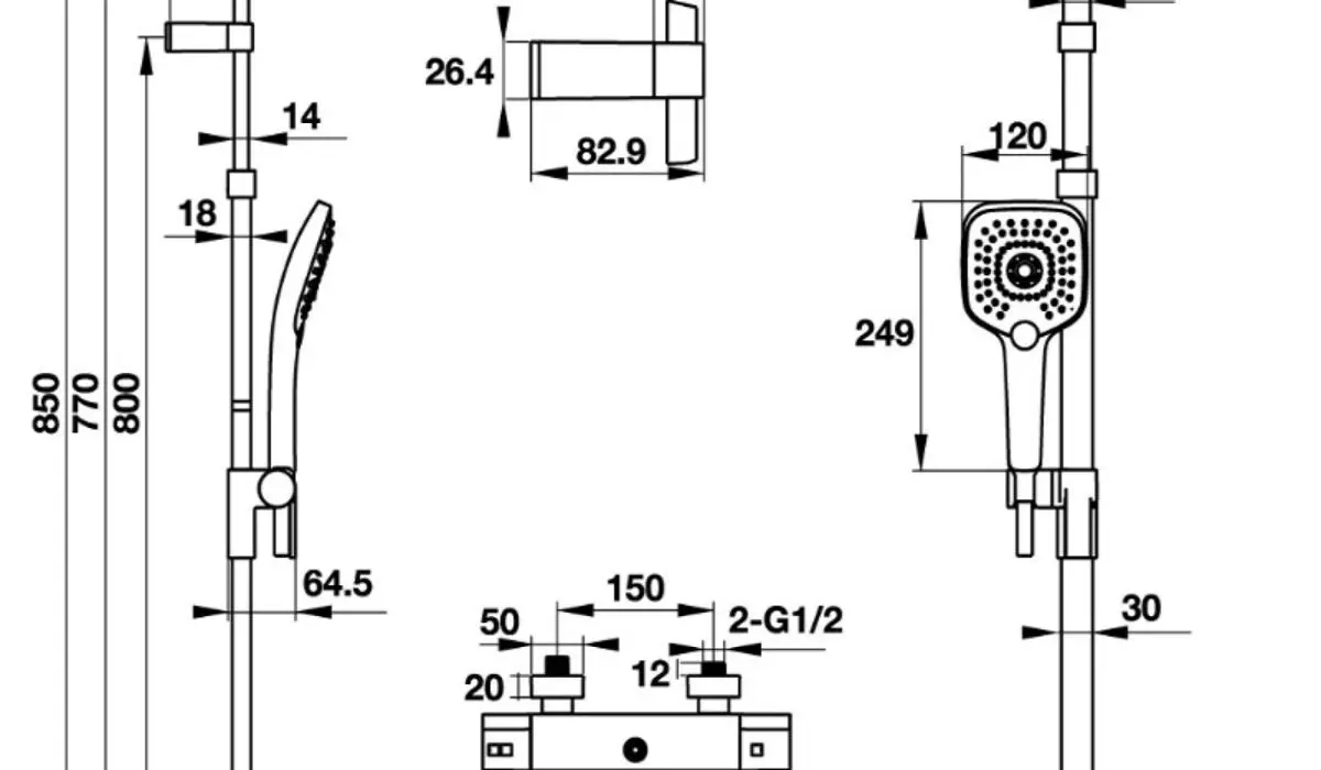 Sen tắm truyền thống thường bao gồm 3 phần chính: dây sen, củ sen và bát sen