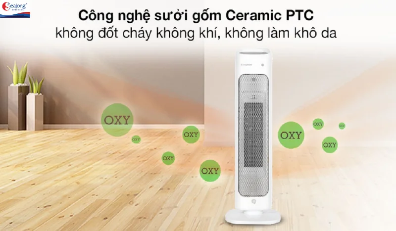 Thiết bị này đáp ứng tốt nhu cầu sưởi ấm cho nhiều loại phòng khác nhau