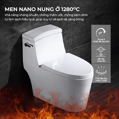 Bồn cầu liền khối men sứ kháng khuẩn Seajong SJ-BC0136B (1)