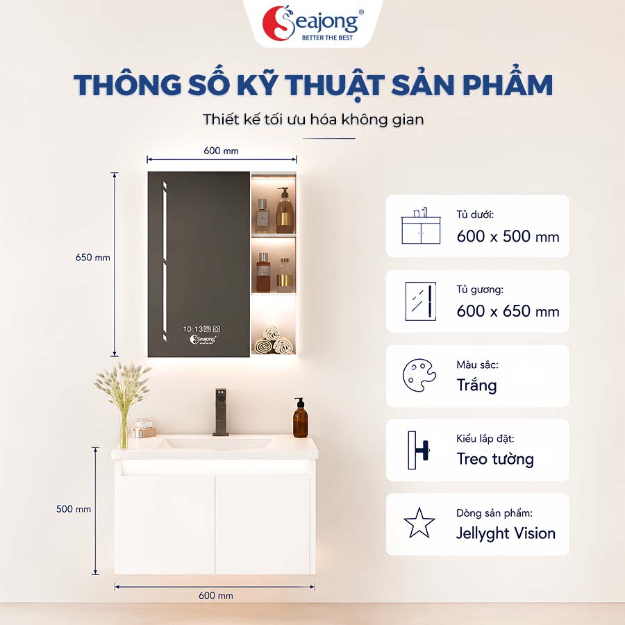 Tủ lavabo SJ-TL6050SUV2-WD06