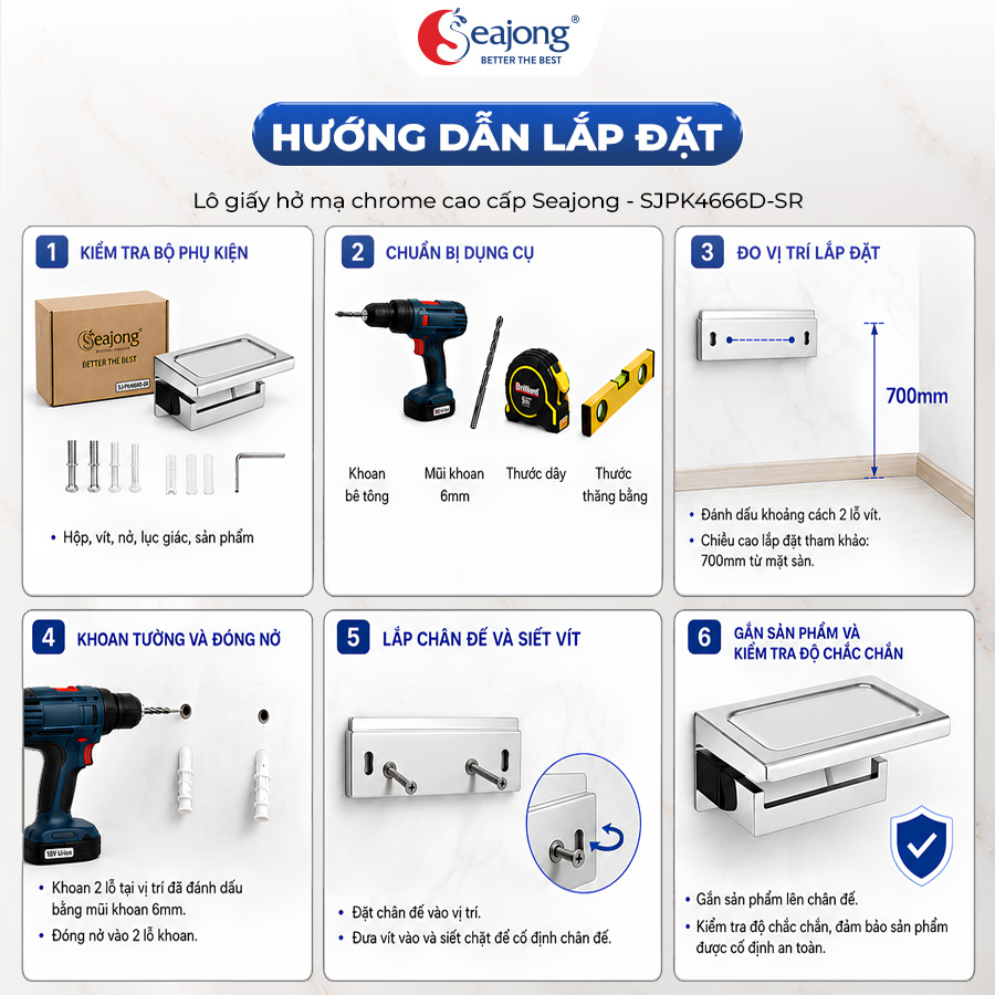 Lô giấy vệ sinh SJ-PK4666D-SR