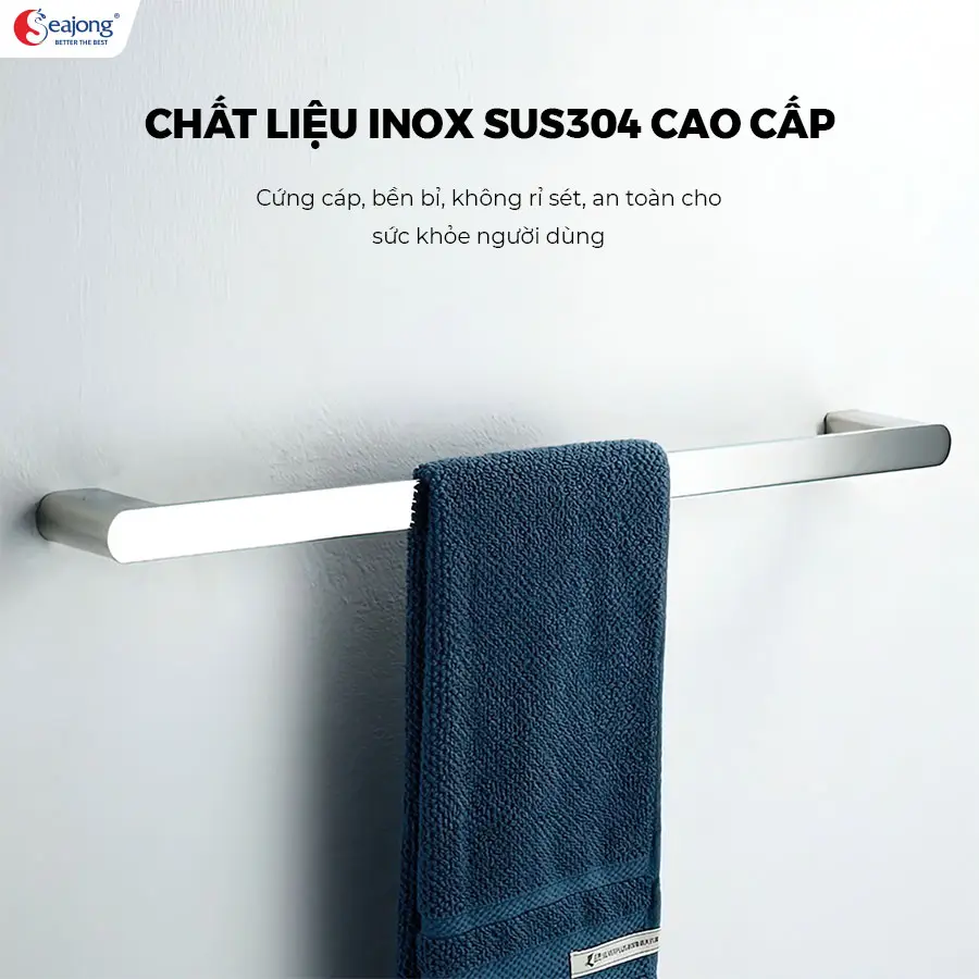 Vắt khăn đơn mạ Chrome cao cấp SJ-PK2666D-SR