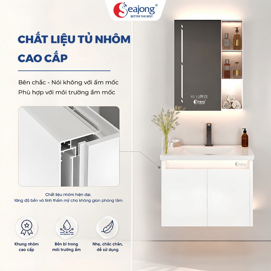 Kết cấu khung nhôm rỗng chịu lực, chống ẩm tuyệt đối