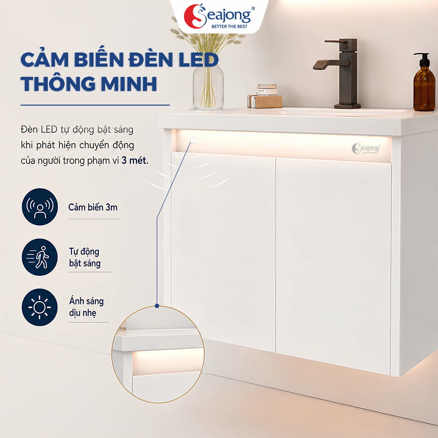 Đèn LED gầm tự động bật sáng nhờ cảm biến chuyển động 3m