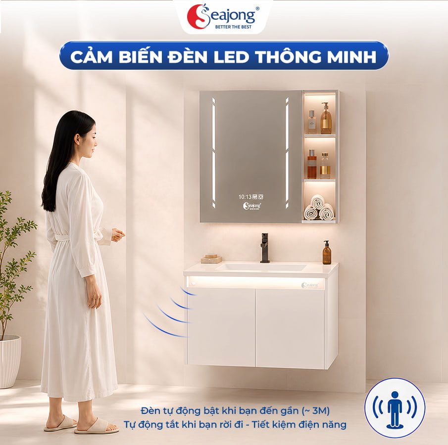 Cảm biến bật sáng đèn tự động trong phạm vi 3m