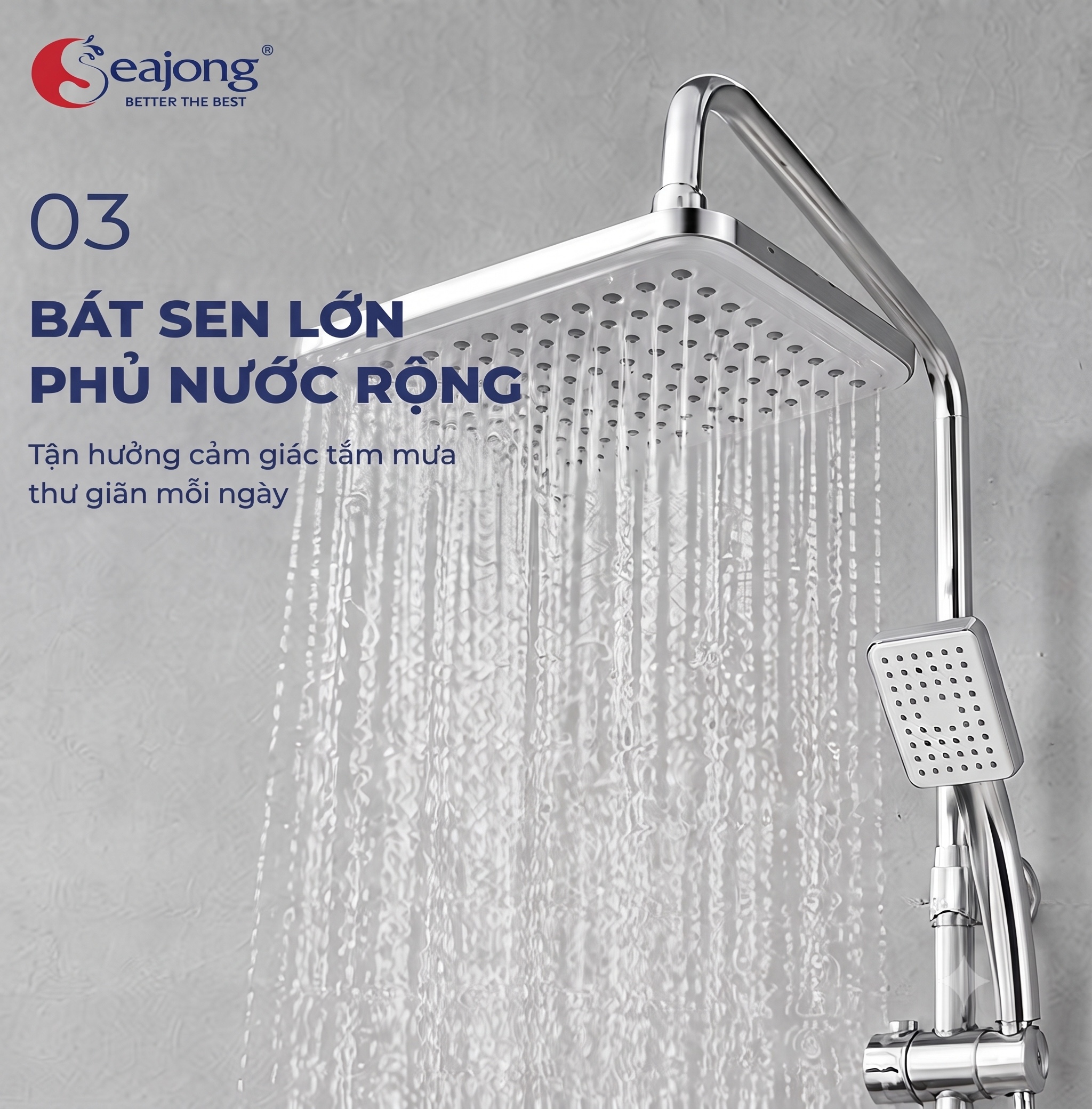 Bát sen lớn của sen cây Seajong SJ-SC072B-SR phủ nước diện tích rộng