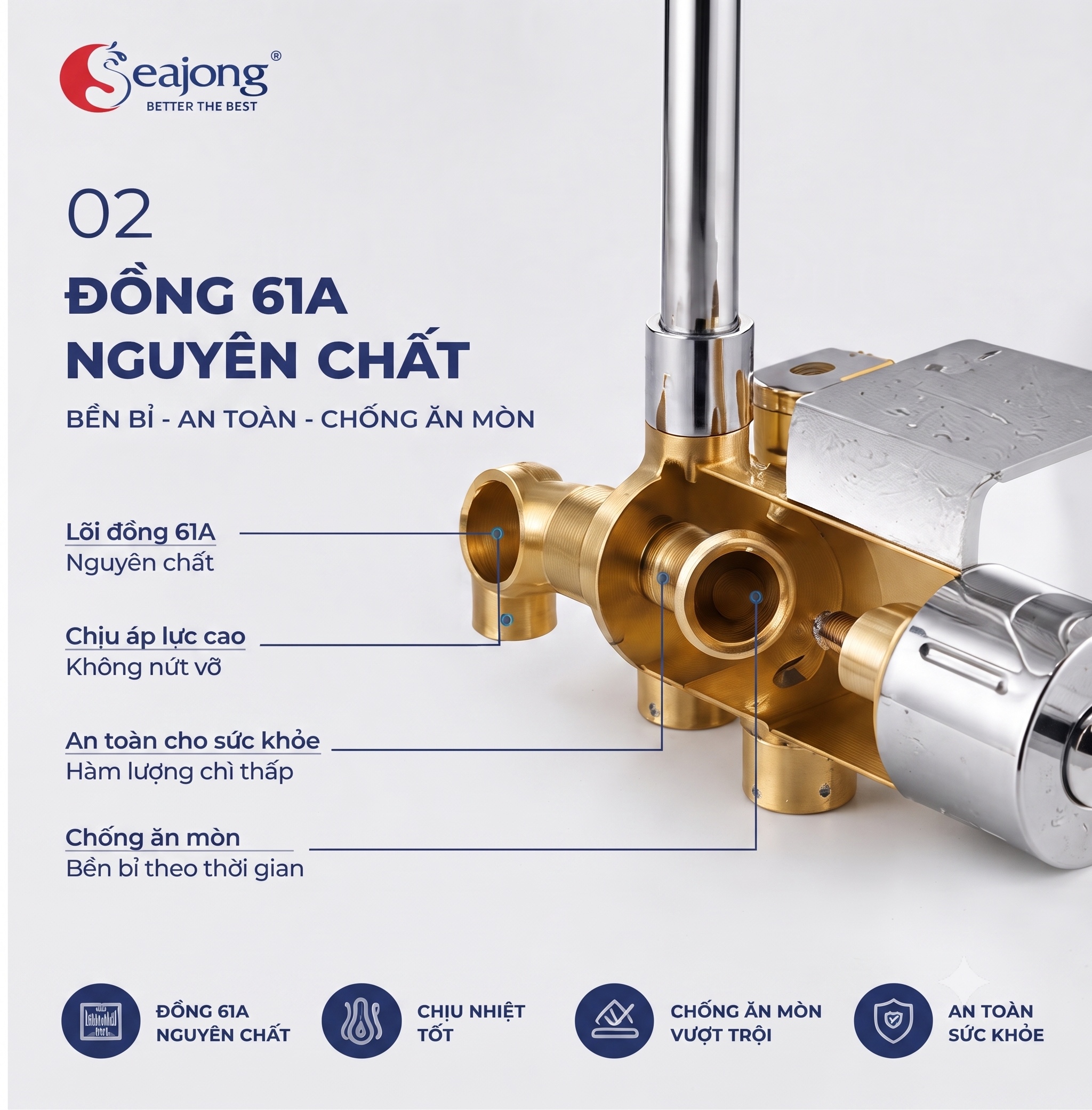 Củ sen đồng nguyên chất nặng 2800gr của sen cây Seajong SJ-SC072B-SR