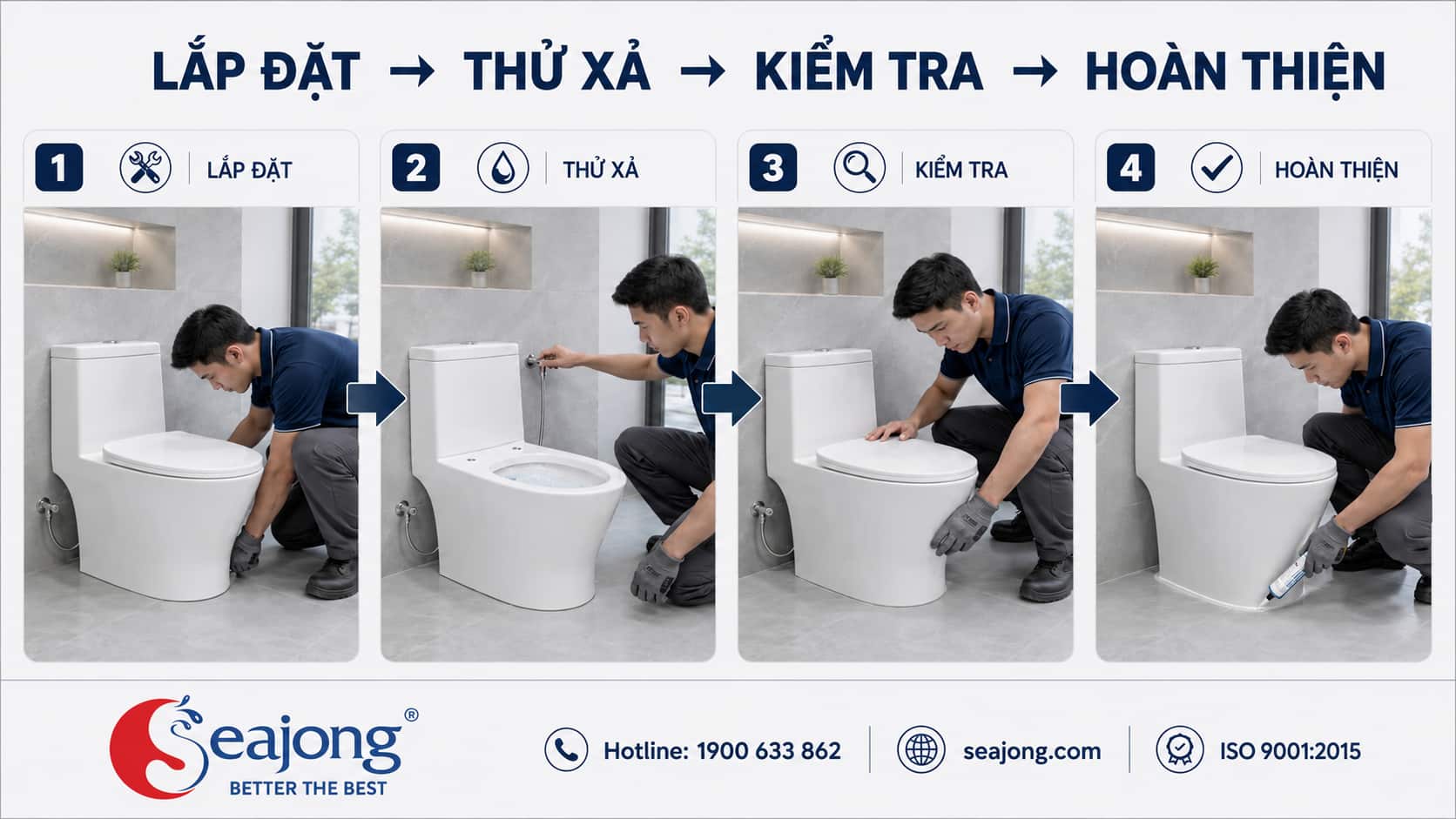 8 sai lầm thường gặp khi lắp đặt bồn cầu và cách phòng tránh