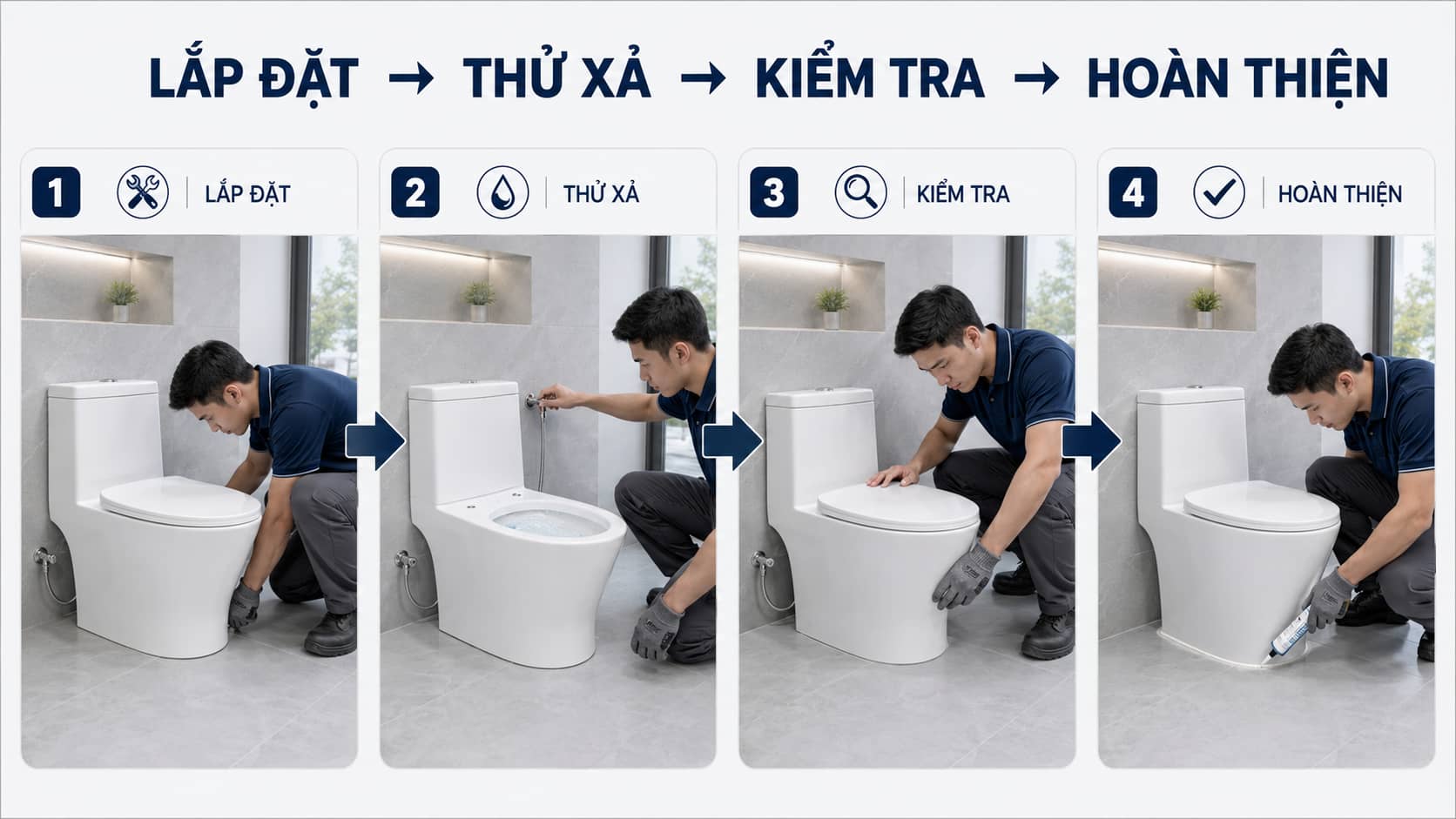 8 sai lầm thường gặp khi lắp đặt bồn cầu và cách phòng tránh