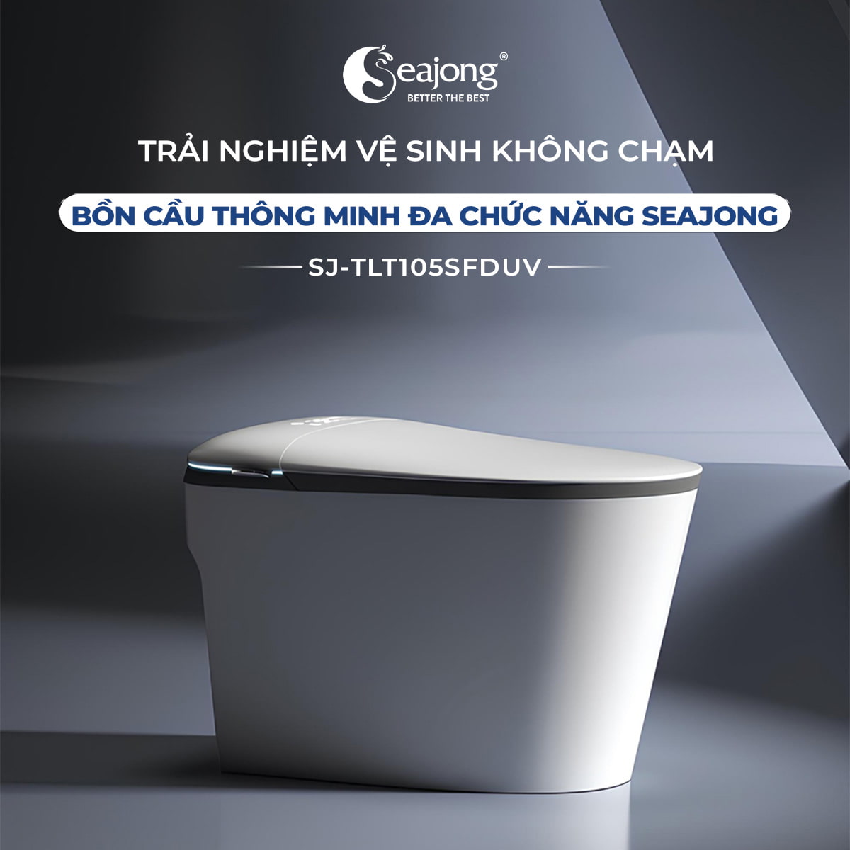 Bồn cầu thông minh Seajong SJ-TLT105SFDUV thiết kế Smart hiện đại