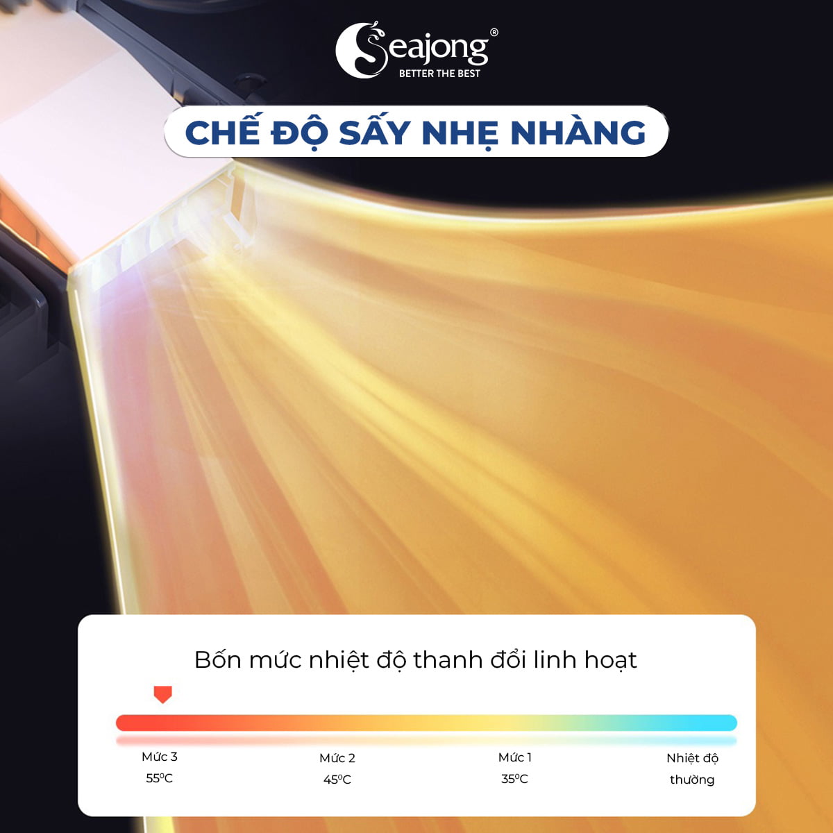 Chế độ sấy Bồn cầu thông minh Seajong SJ-TLT105SFDUV