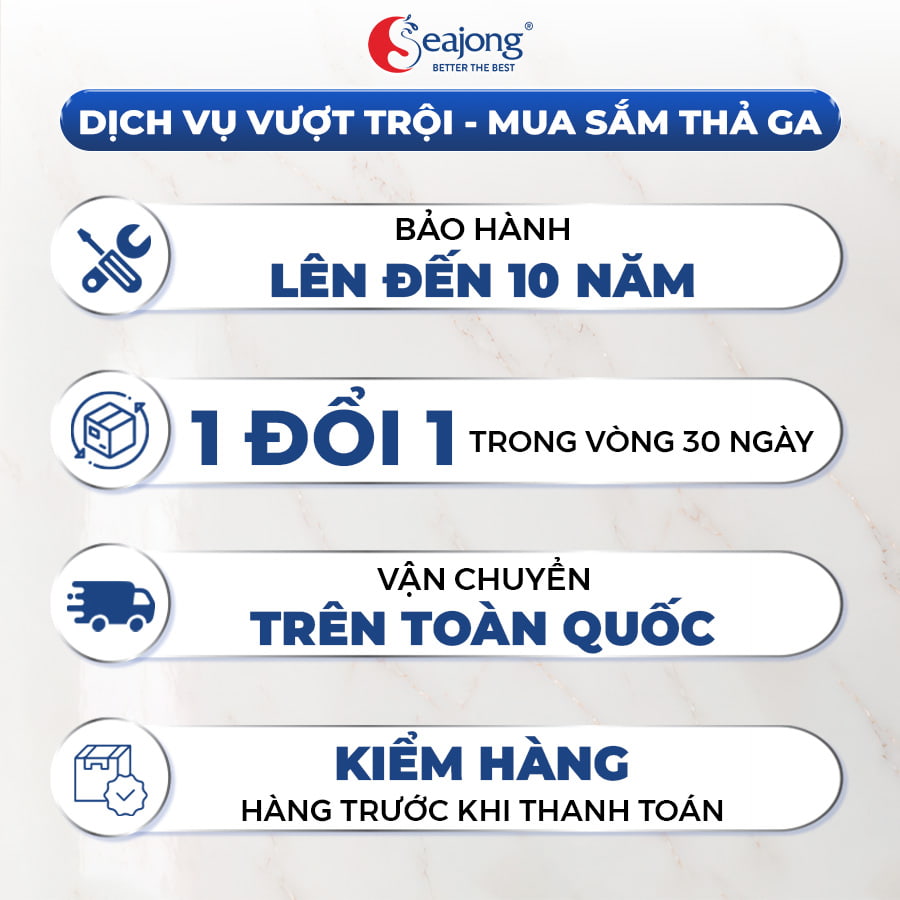 Chính sách dịch vụ Bồn cầu thông minh Seajong SJ-TLT112SFDUV
