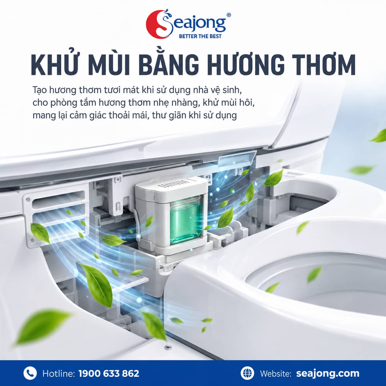Khử mùi Bồn cầu thông minh Seajong SJ-TLT112SFDUV