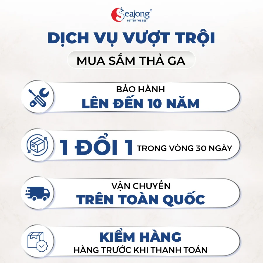 Chính sách dịch vụ và mua hàng chung của Seajong