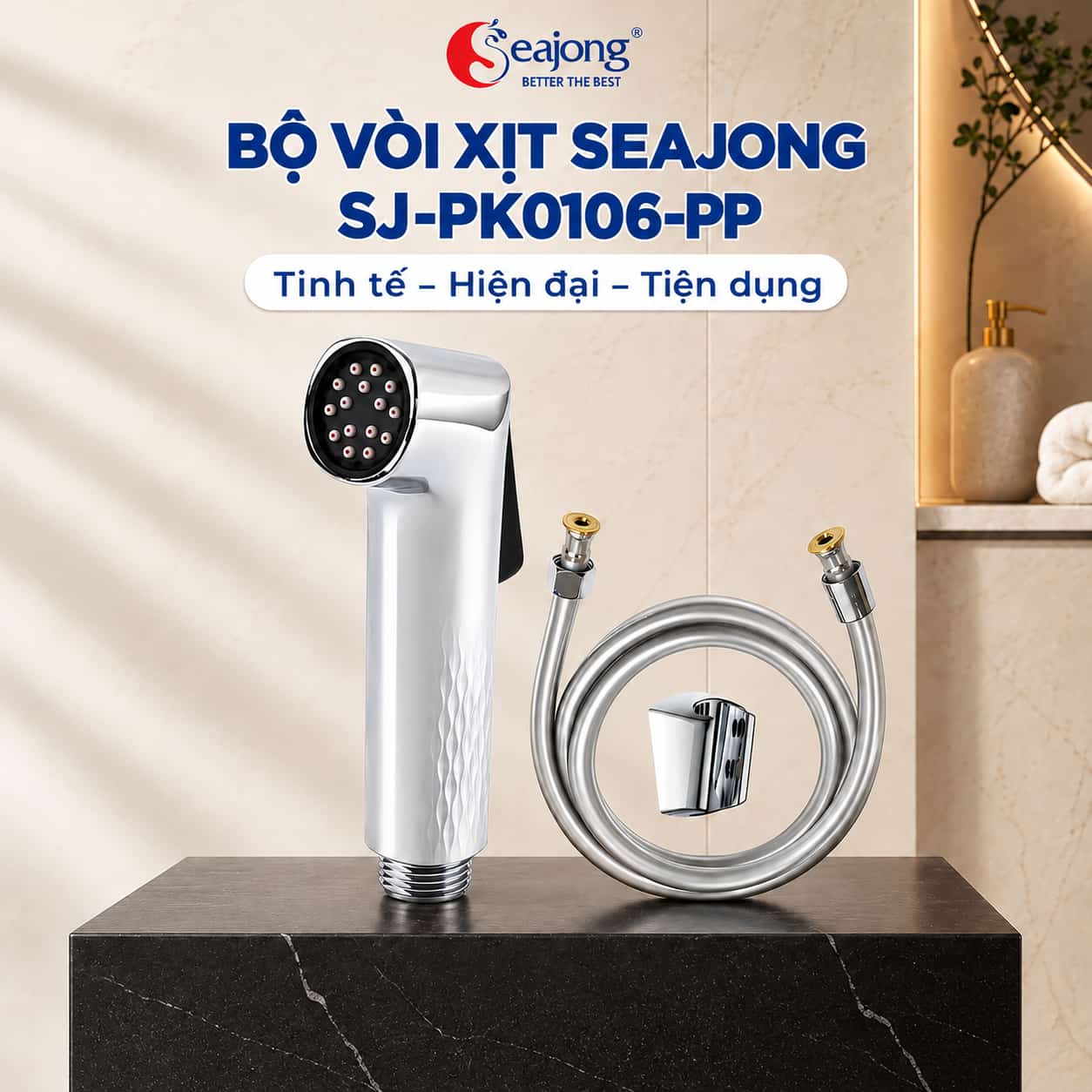 Bộ vòi xịt vệ sinh Seajong SJ-PK0106-PR