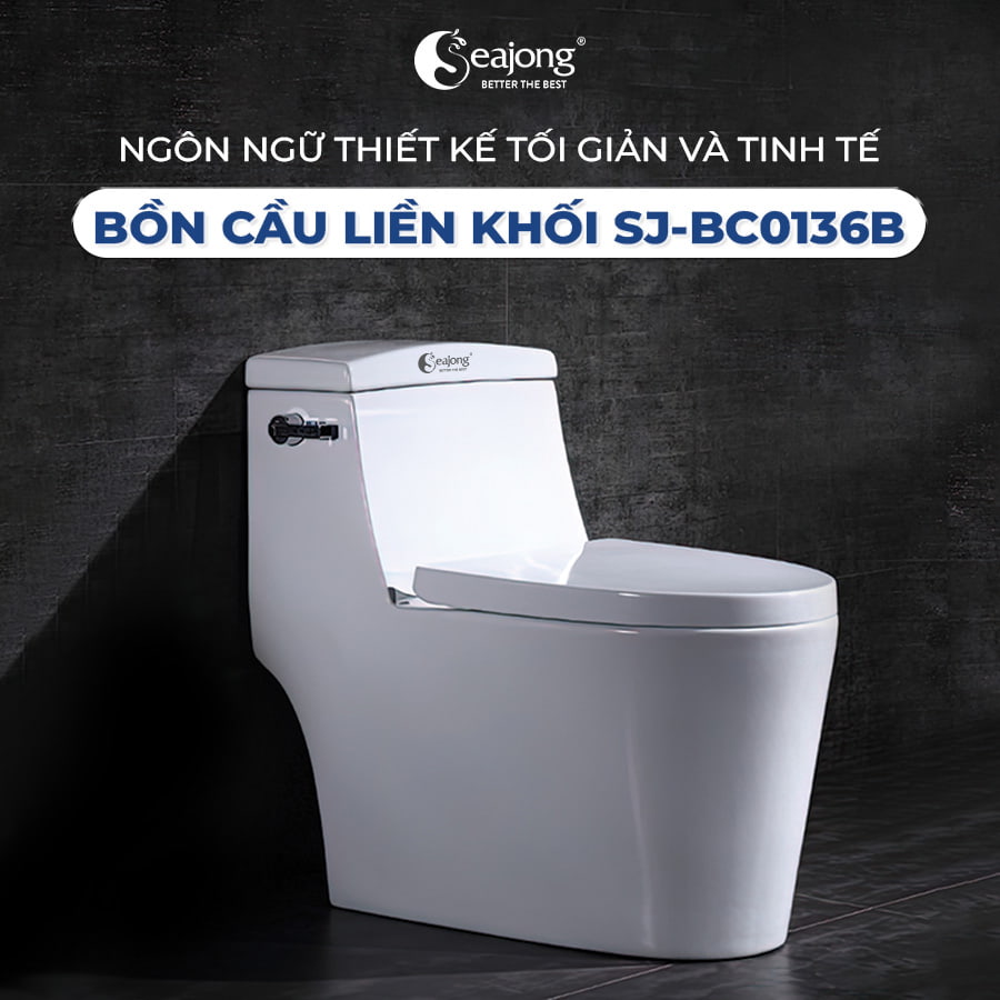 Bồn cầu liền khối Seajong SJ-BC0136B