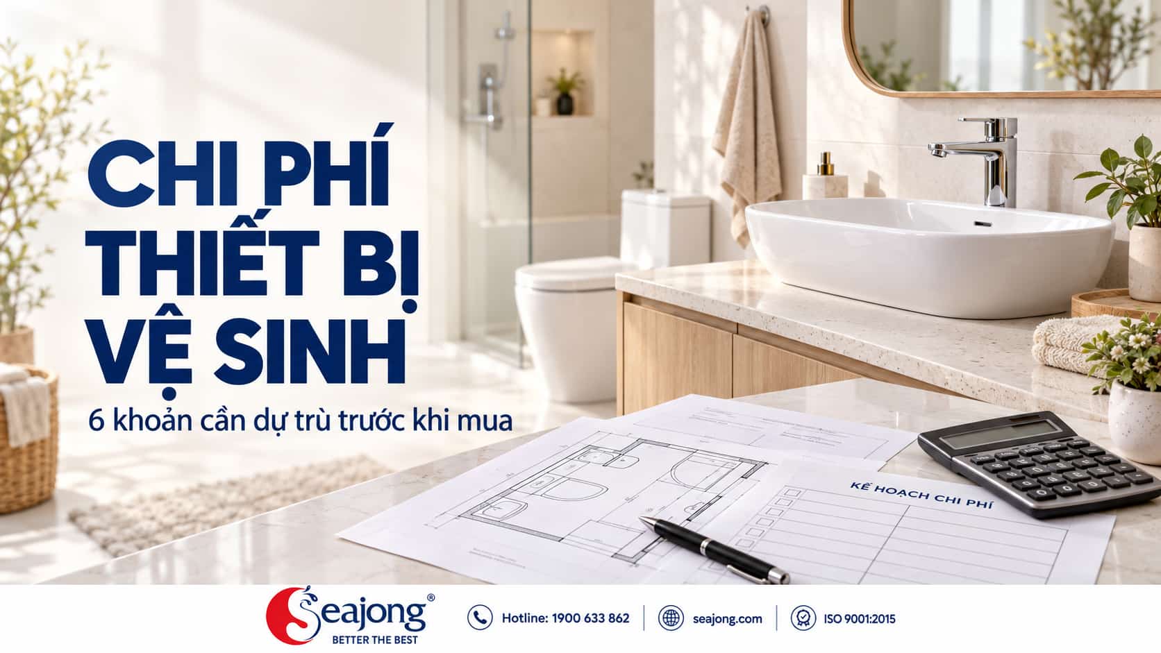 chi phí thiết bị vệ sinh