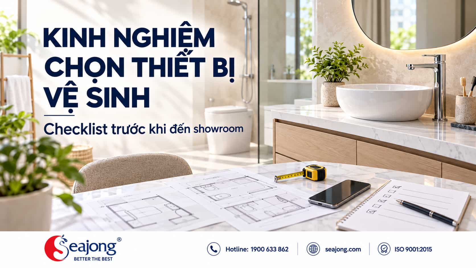 Kinh nghiệm chọn thiết bị vệ sinh: Checklist trước khi mua